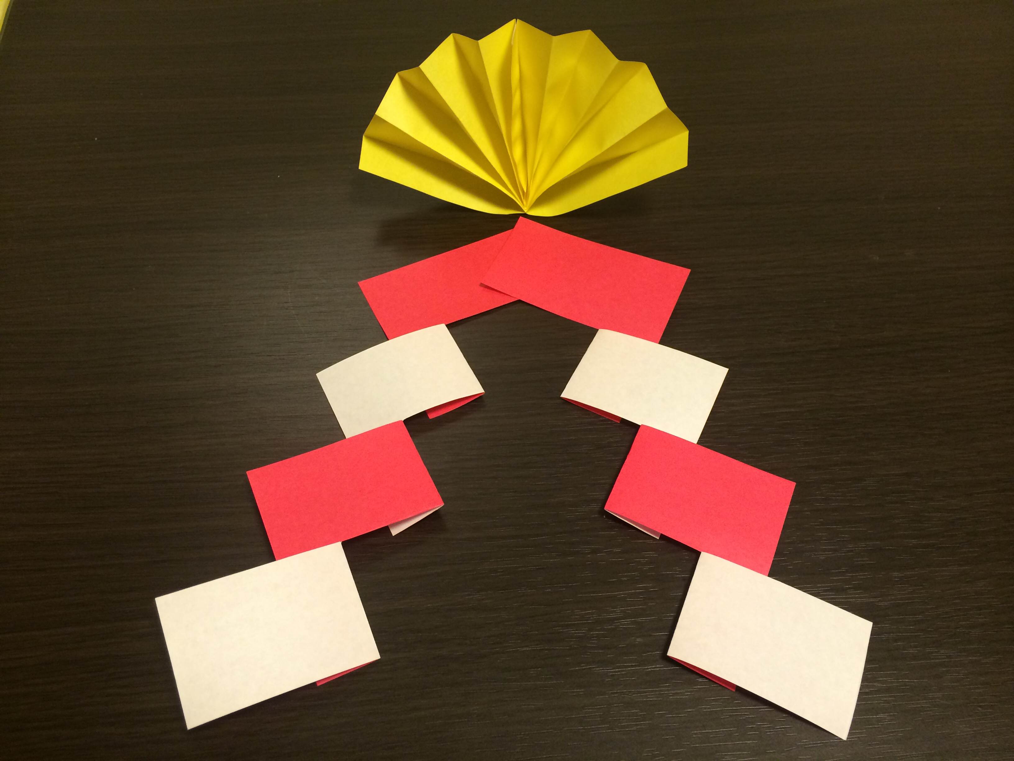 鏡餅飾り御幣の作り方 簡単に折り紙で作ろう
