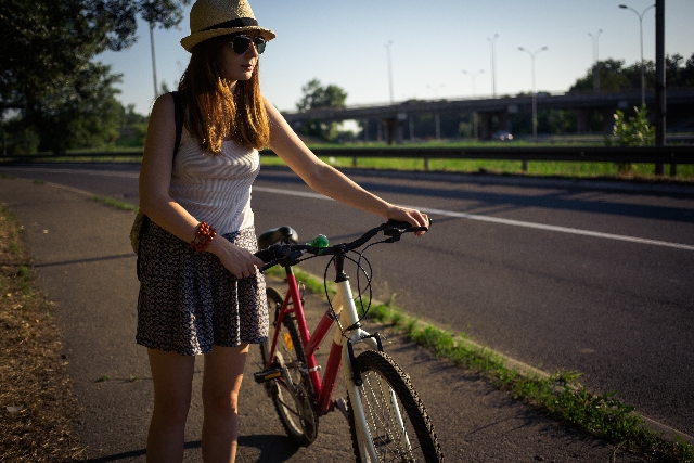 自転車通勤　日焼け対策